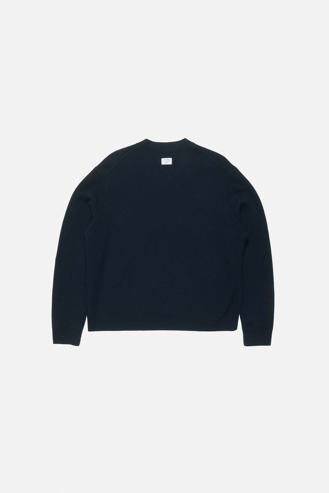 Cashmere sweater with logo, Ink blue, 2000x