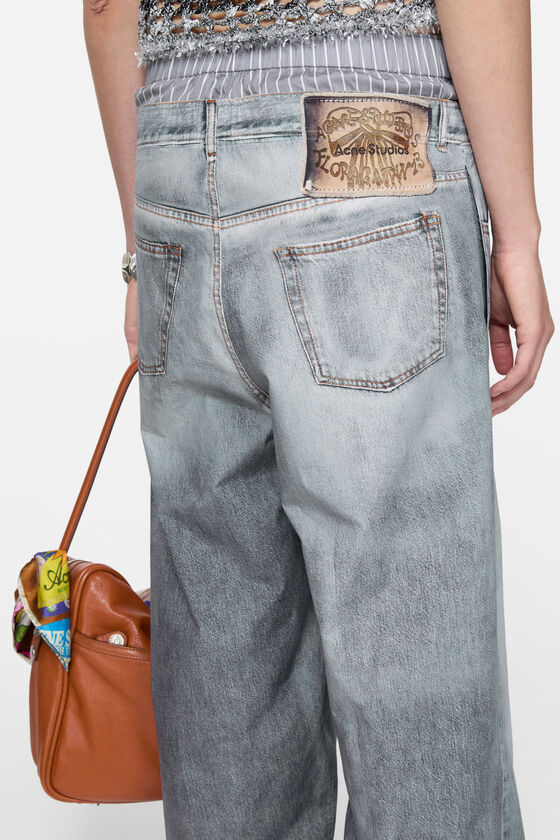 Acne Studios - プリントトラウザーズ - グレー