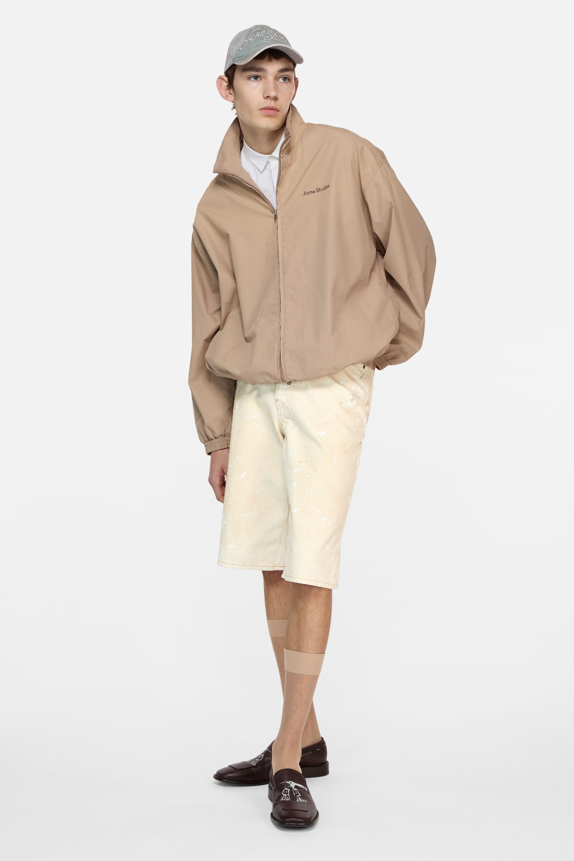 Acne Studios - ダメージ デニムショートパンツ - ホワイト