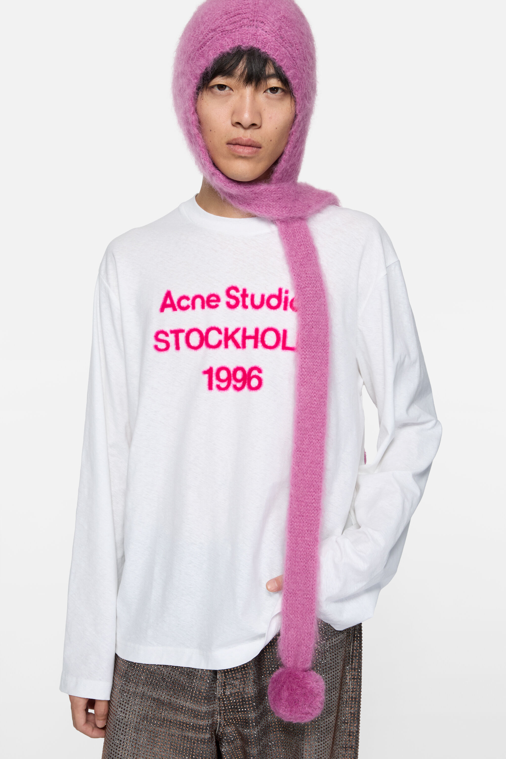 Acne Studios - ロゴTシャツ - リラックスフィット - オフホワイト