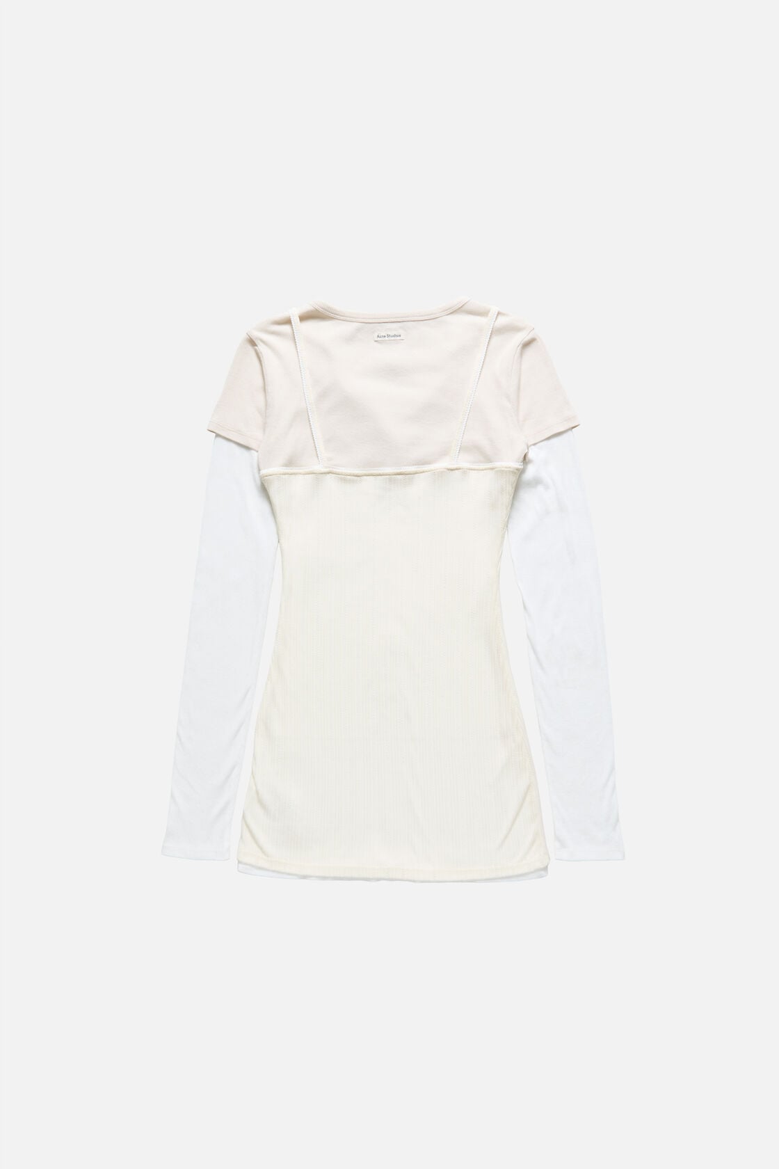 Layered mini dress, White/Off White, 2000x