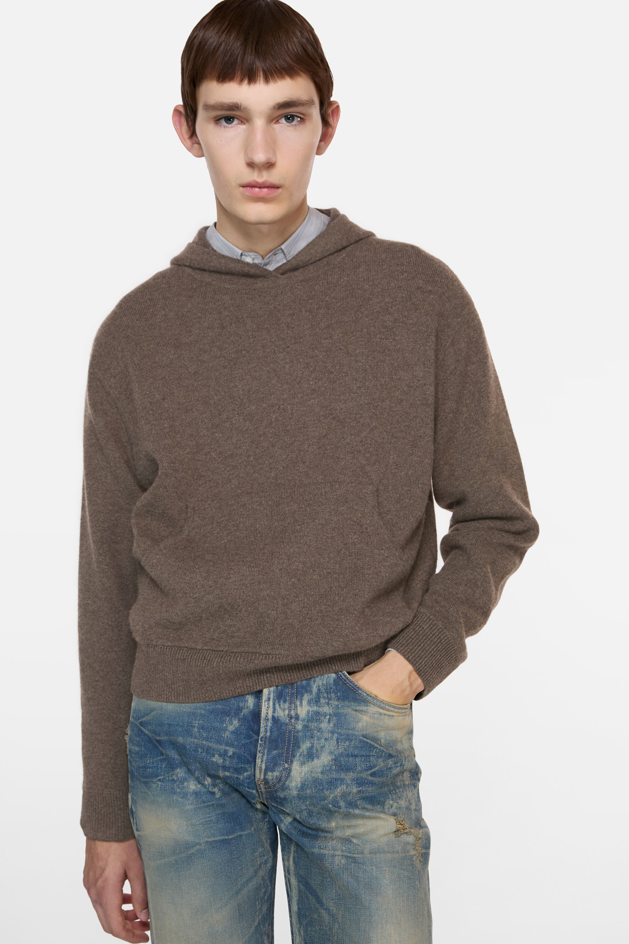 Acne Studios - Cashmere hooded sweater - Walnut brown