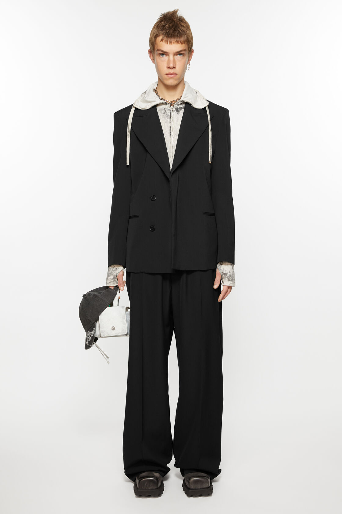 Regular fit suit jacket, Black, 2000x