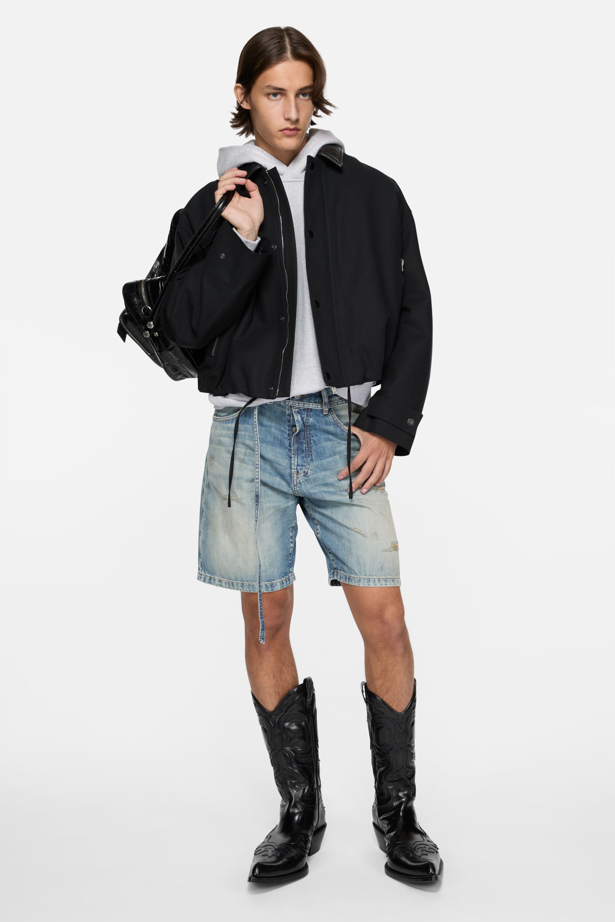 【新品・未使用】Acne Studios 黒 サテン ショートパンツ Acne Studios – メンズショートパンツ