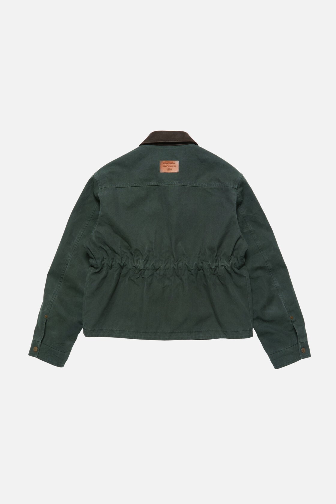 Washed canvas blouson jacket, Dark green, 2000x