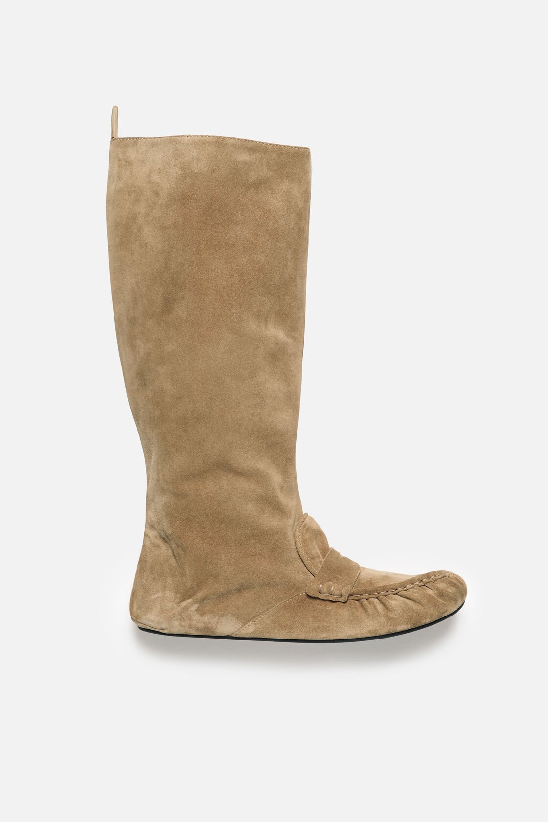 Slouch saddle boots, Beige, 2000x