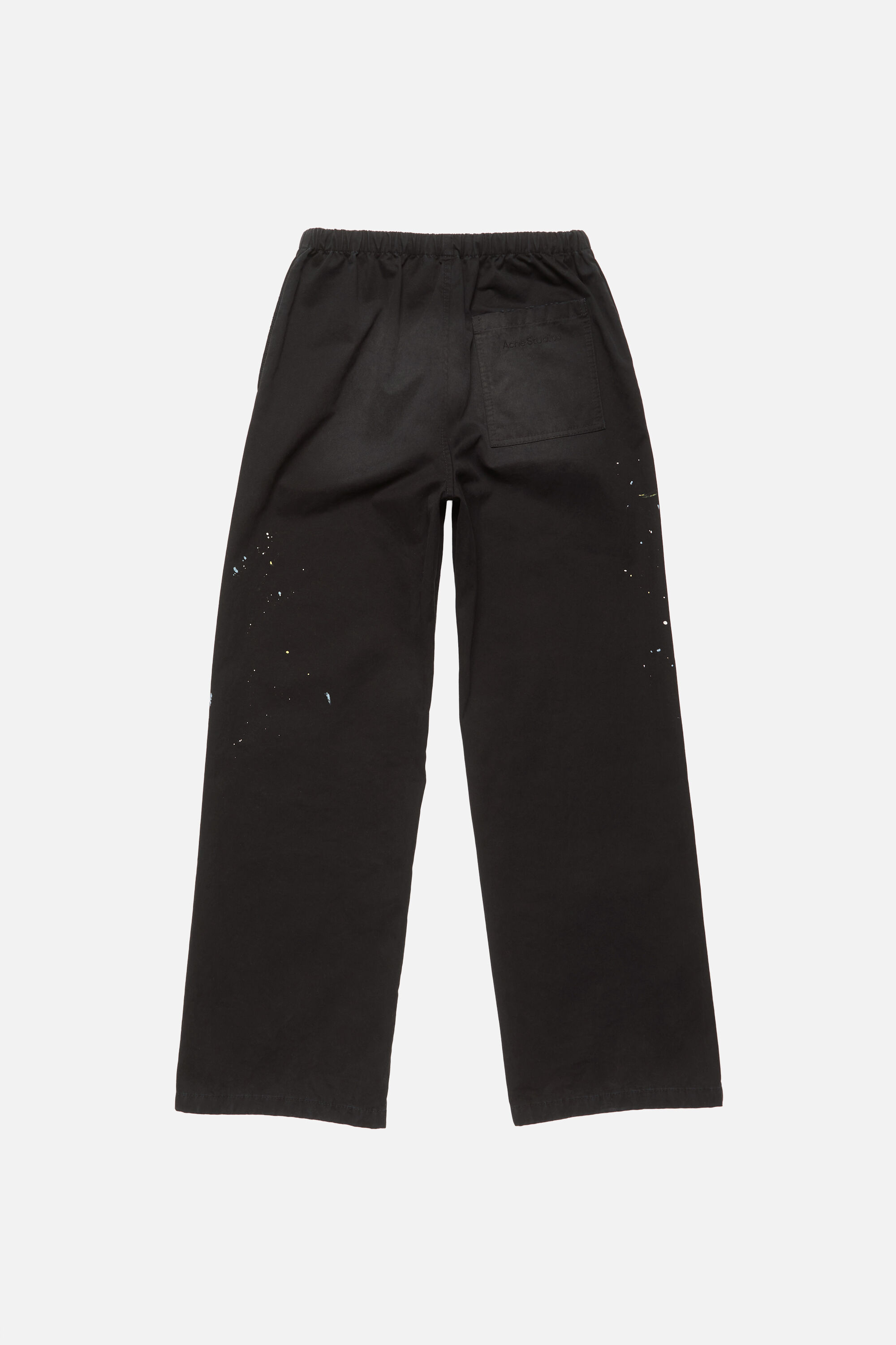 Acne Studios - Washed cotton trousers - Black