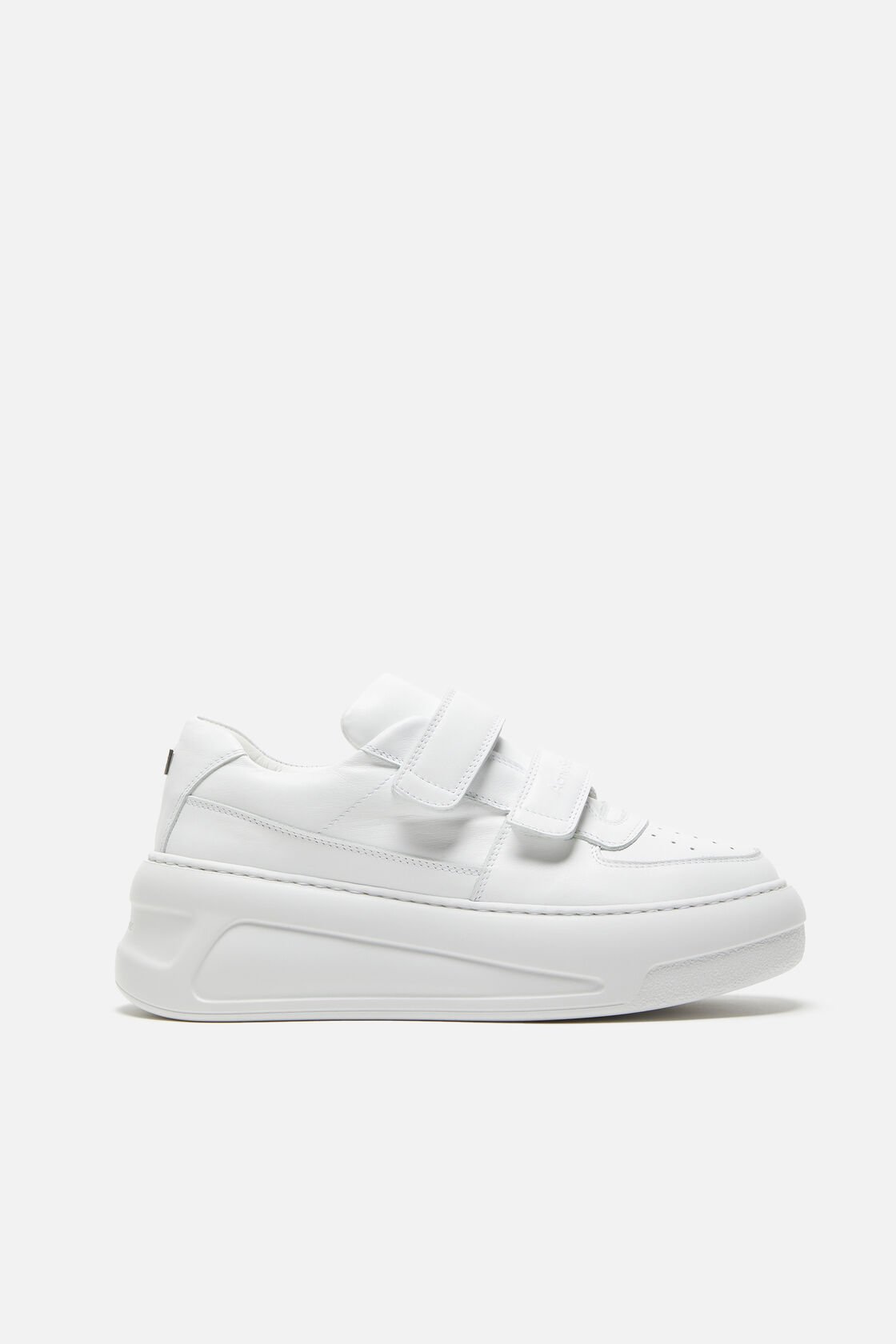 Velcro strap platform sneakers, Optic white/optic white, 2000x