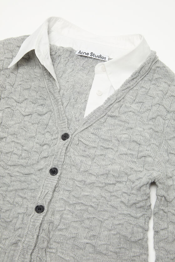 Acne Studios - Layered cardigan - Light grey