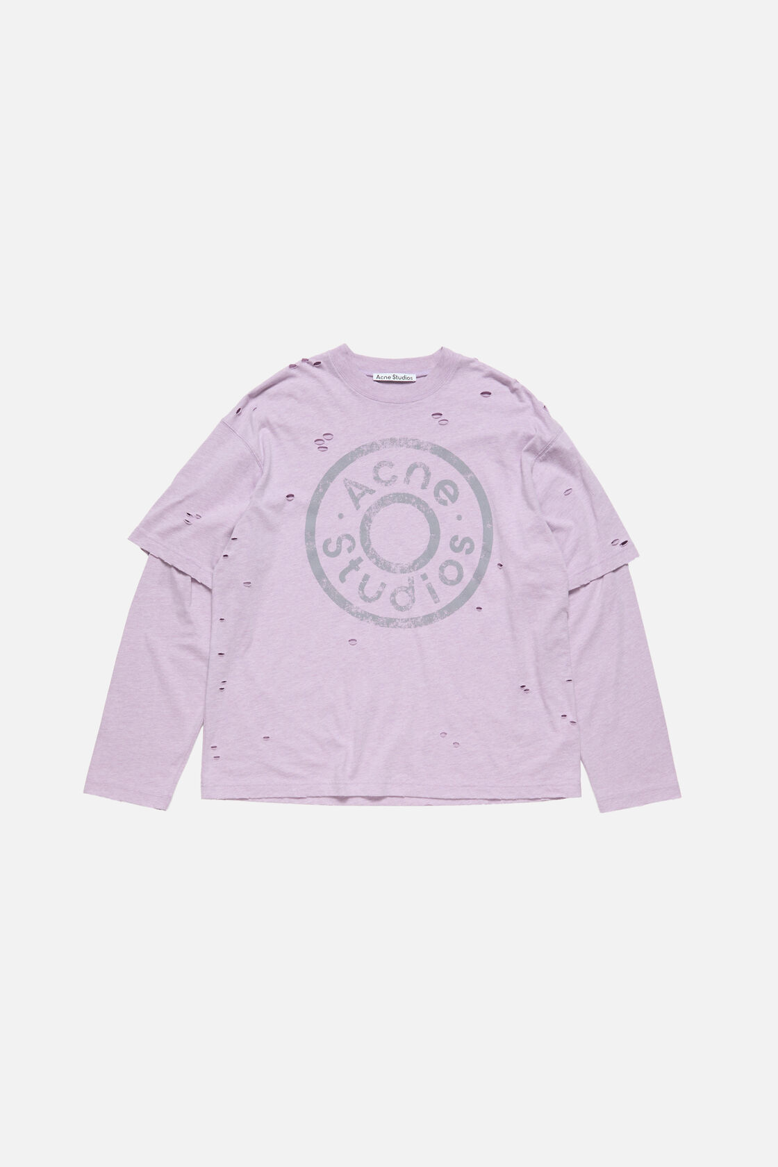 Layered logo t-shirt, Faded purple, 2000x