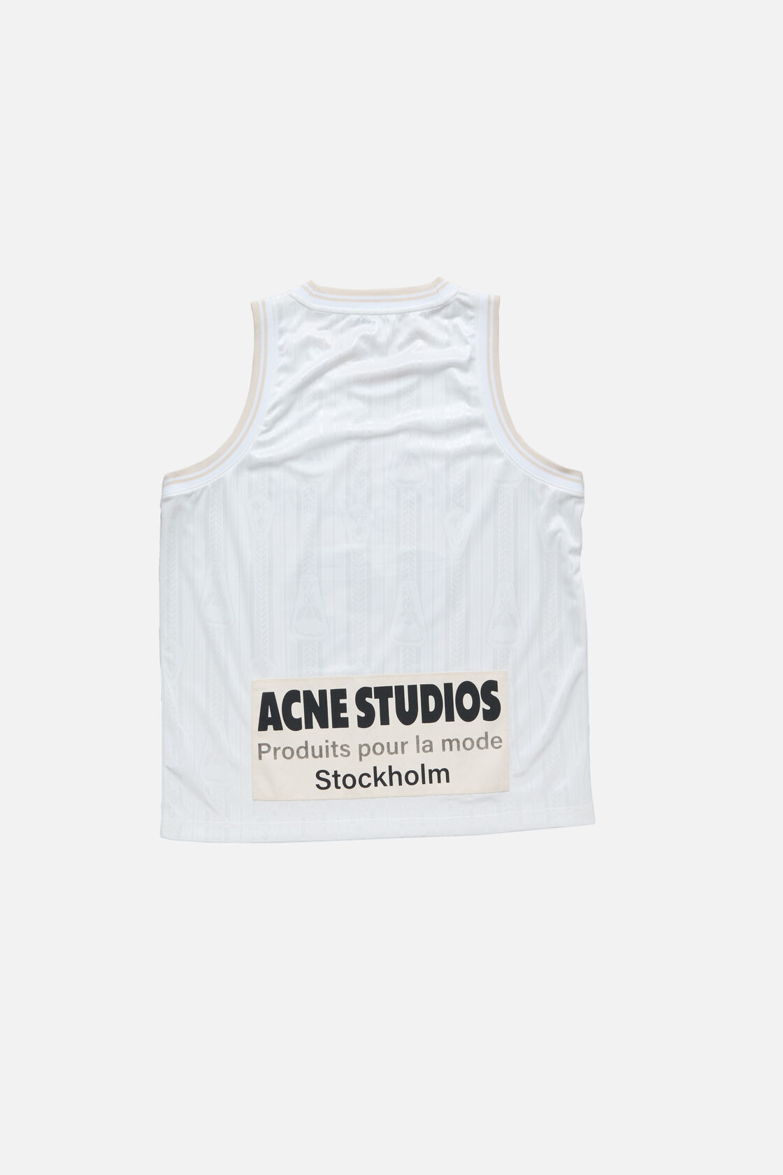 Sports jersey tank top, White, 2000x