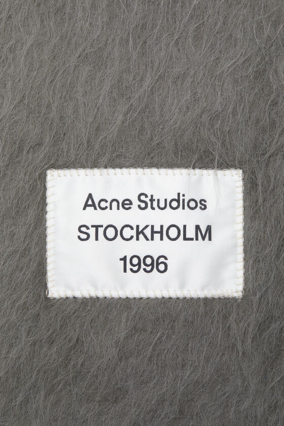 Acne Studios - フリンジアルパカスカーフ - グレー