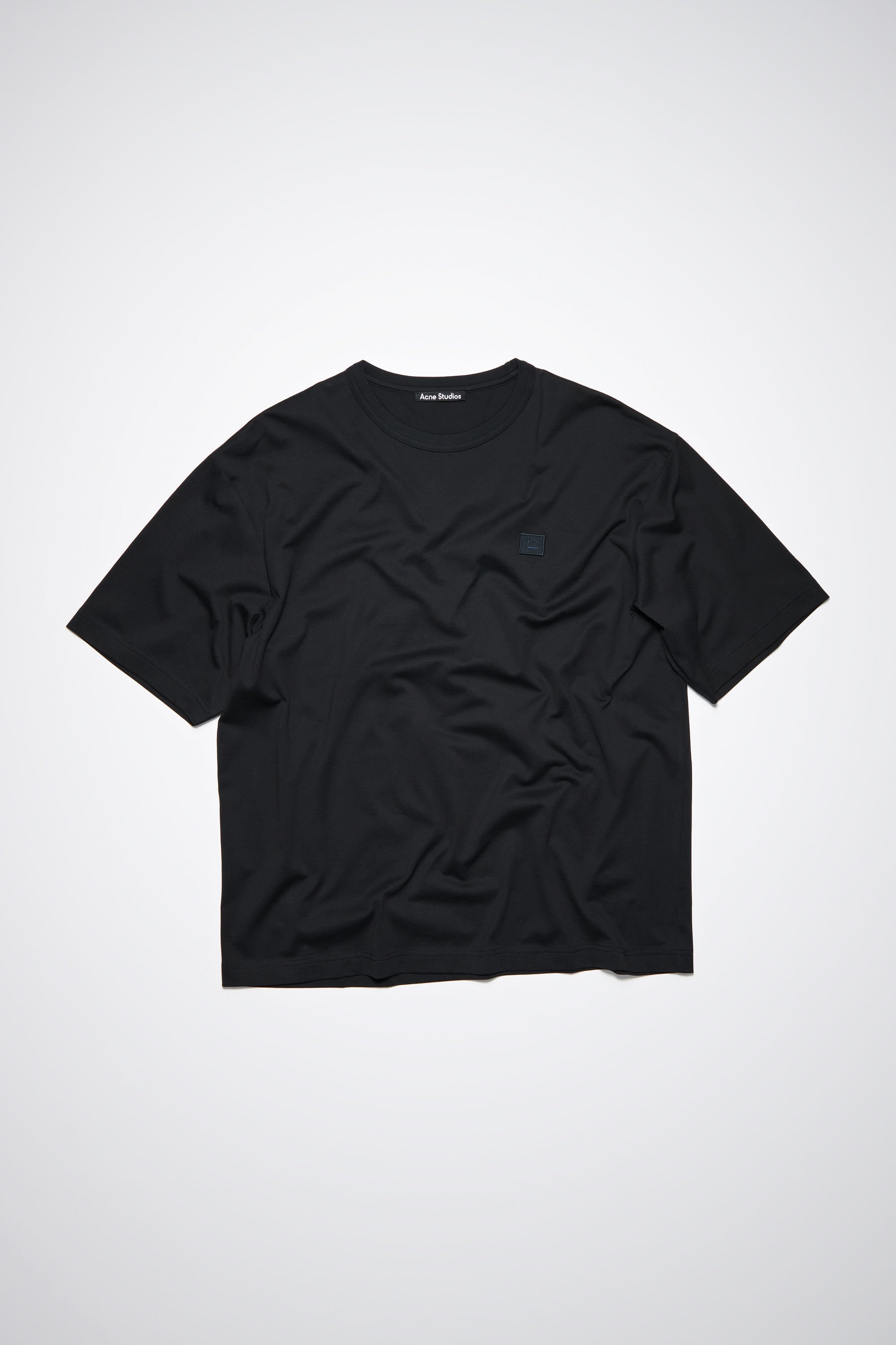 Acne Studios クルーネックTシャツ-リラックスフィット ブラック-