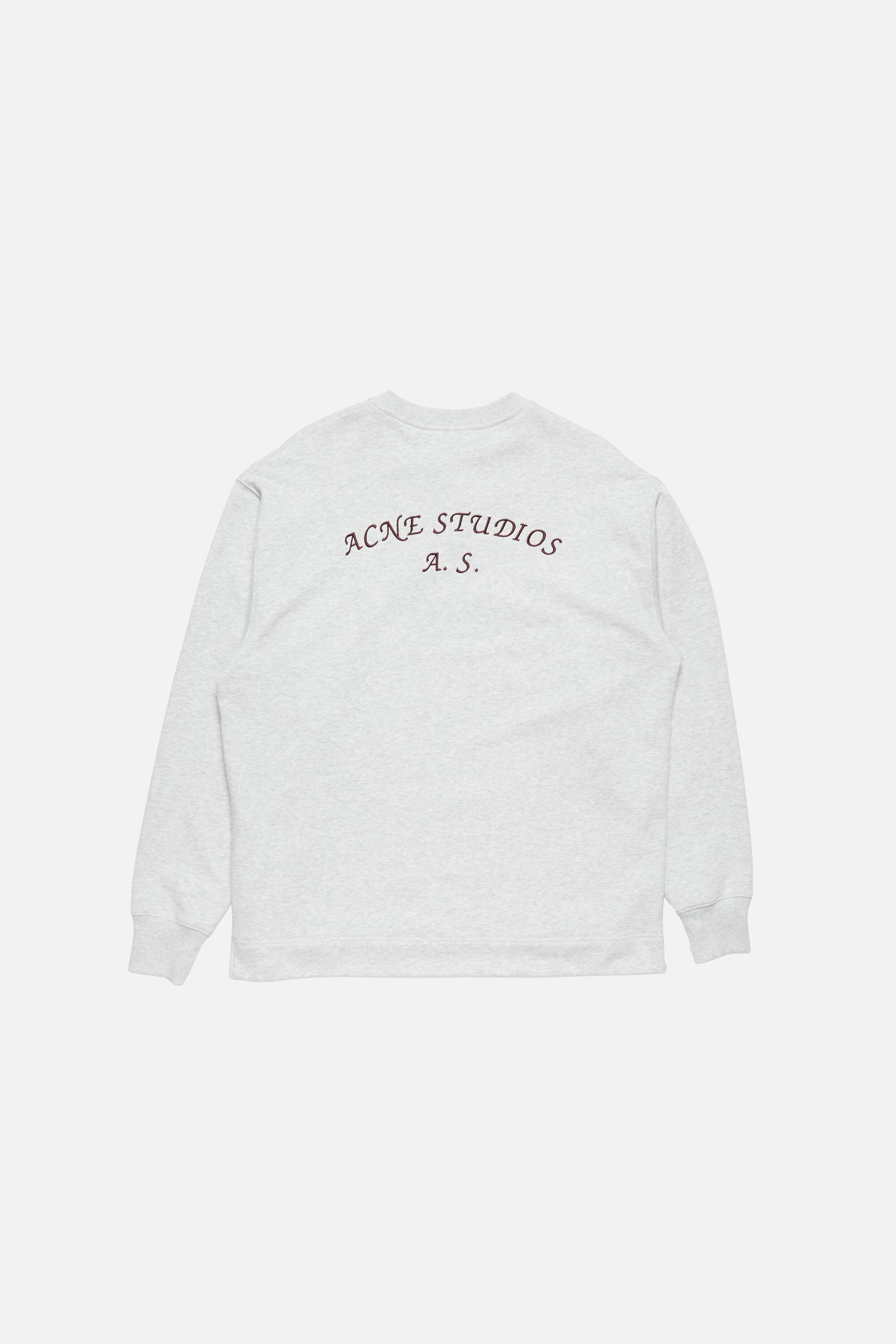 Acne Studios - Fleece logo sweater - Pale Grey Melange