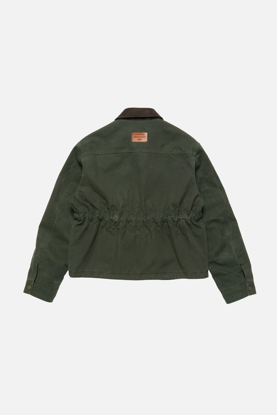Washed canvas blouson jacket, Dark green, 2000x