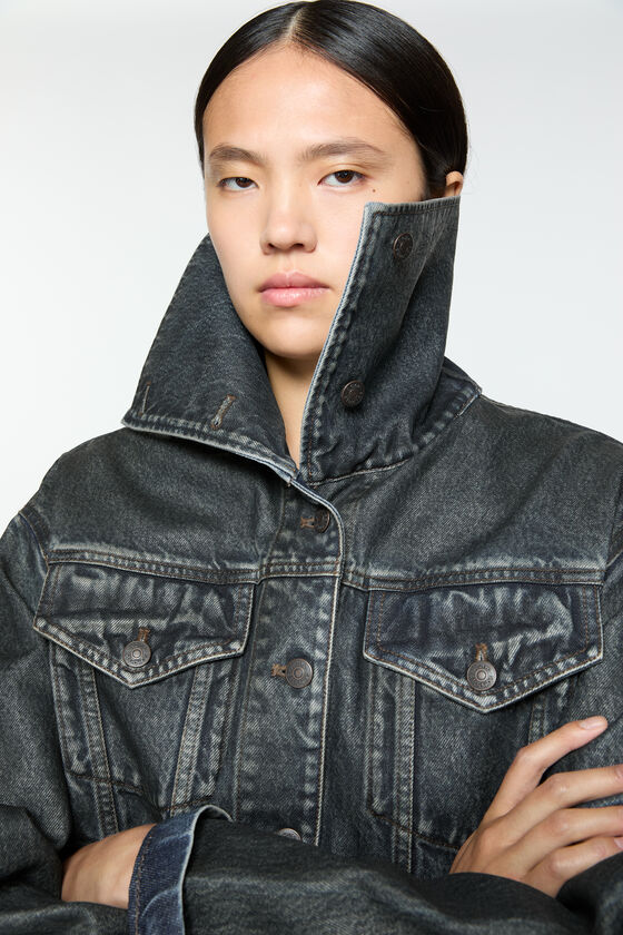 Acne Studios - コーティング加工を施したデニムジャケット - ブラック 