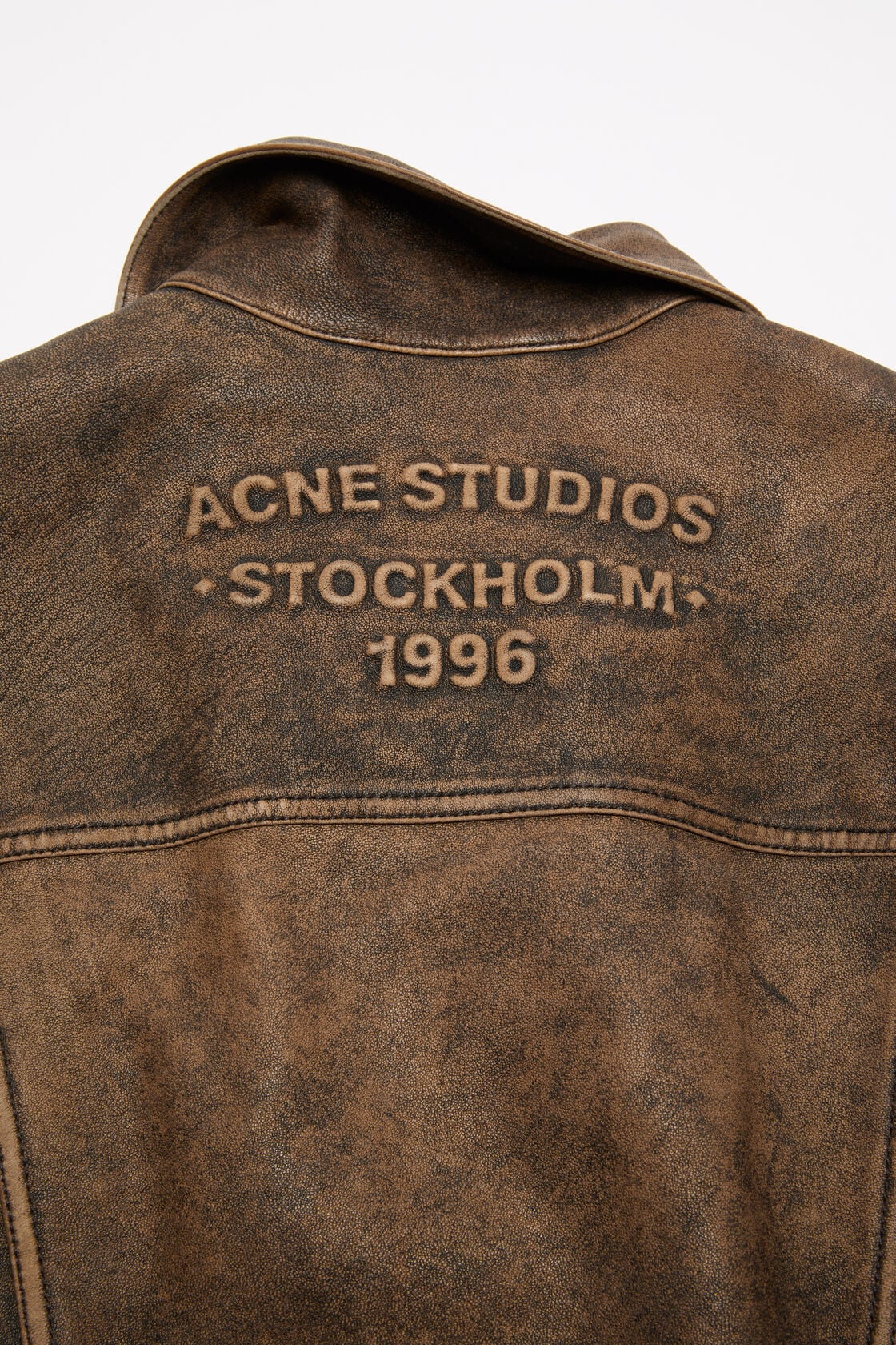 Vintage leather jacket, Brown/black, 2000x