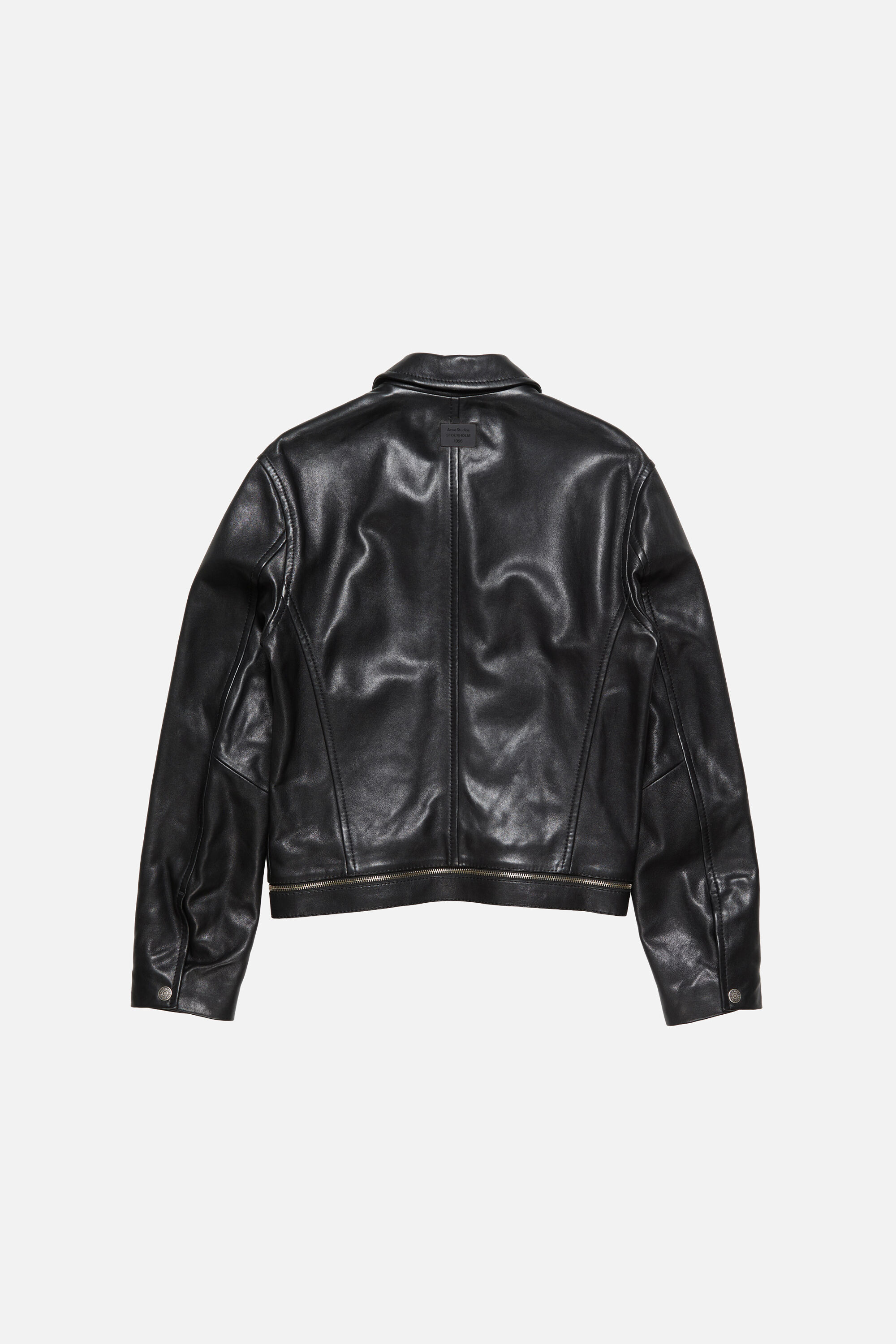 Acne Studios レザージャケット 46 Acne Studios - Leather biker jacket - Black