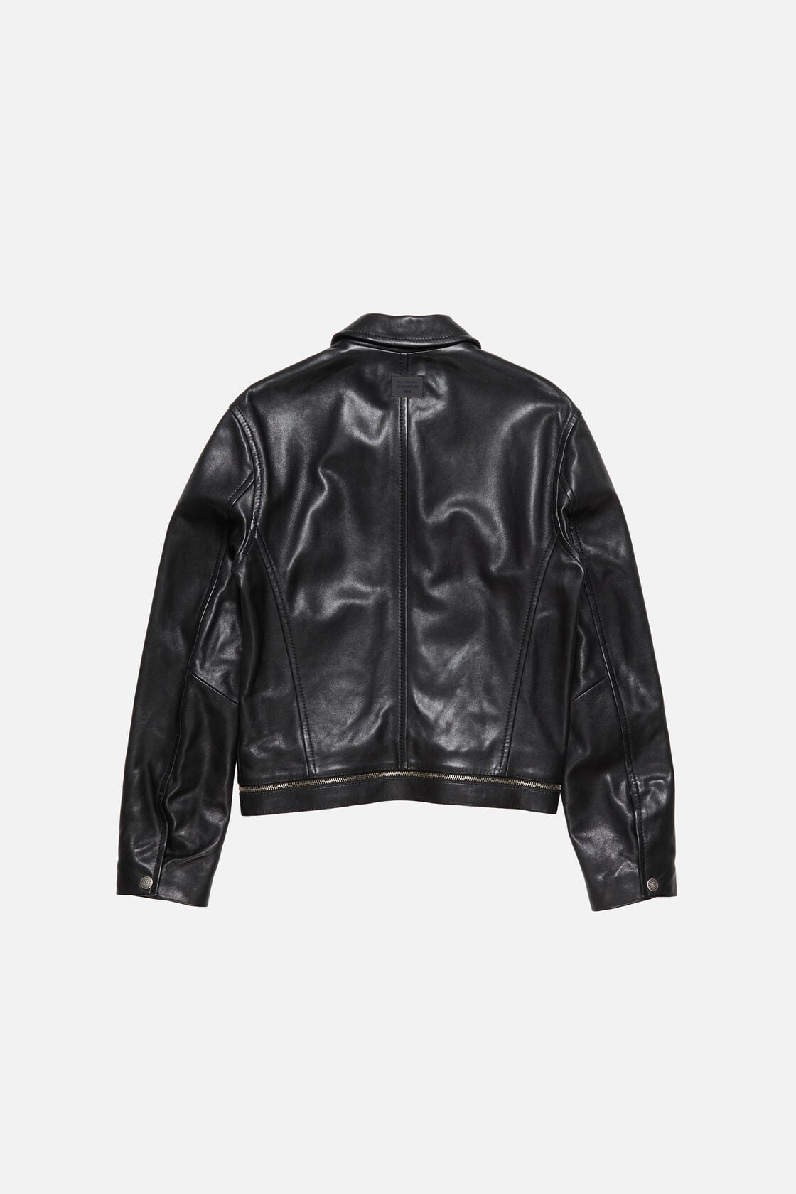 Leather biker jacket, Black, 2000x
