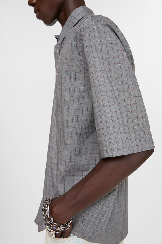 Acne Studios - ショートスリーブ ボタンアップシャツ - グレー