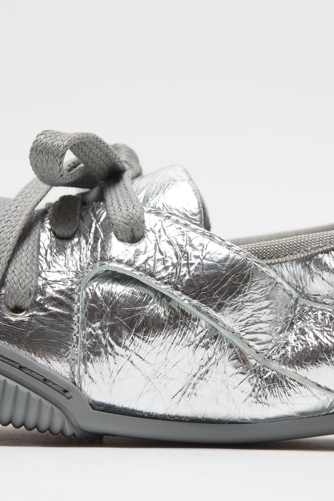 Lace-up leather shoes, Silver/grey, 2000x