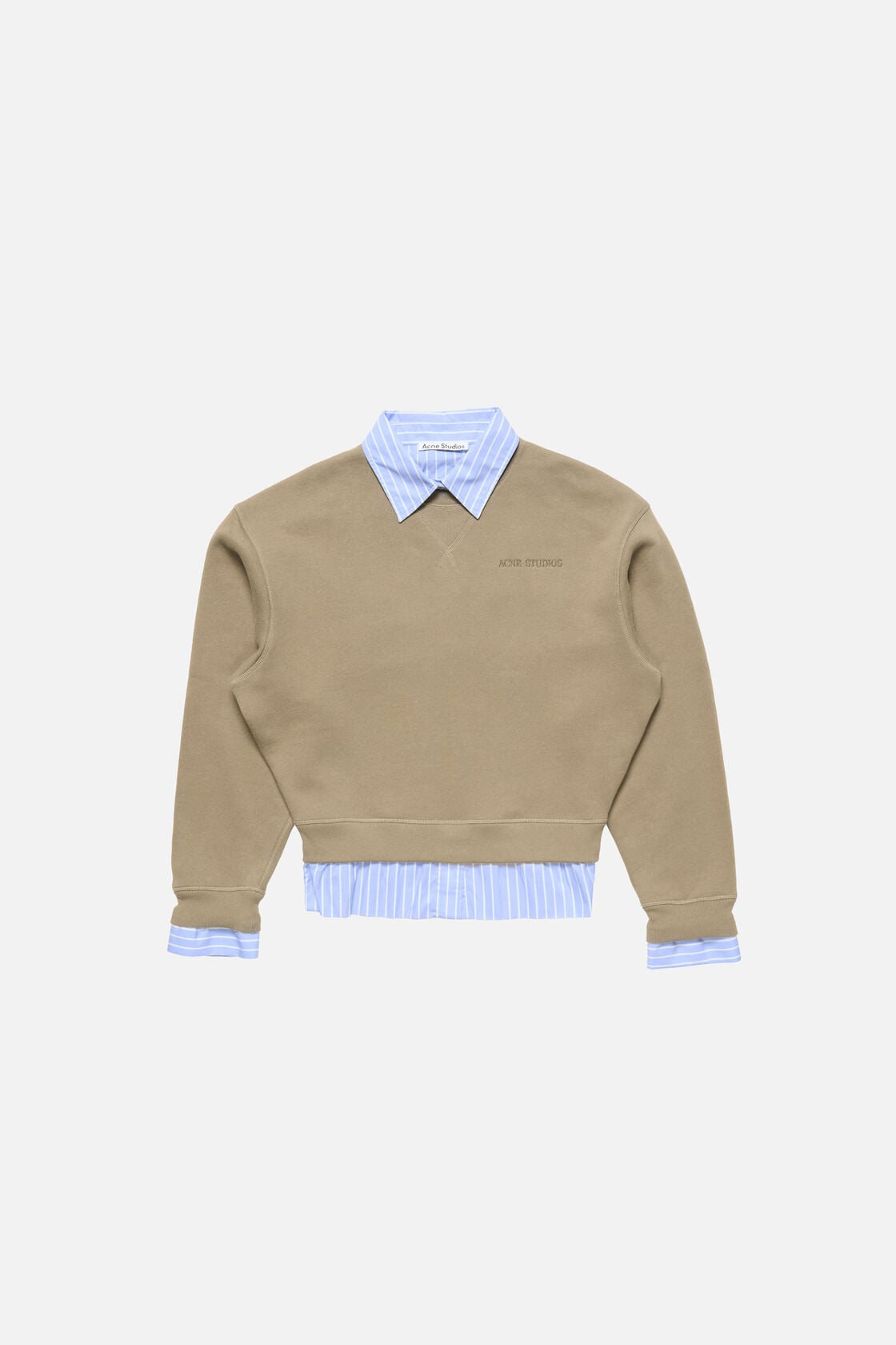 Layered sweatshirt, Beige/blue, 2000x