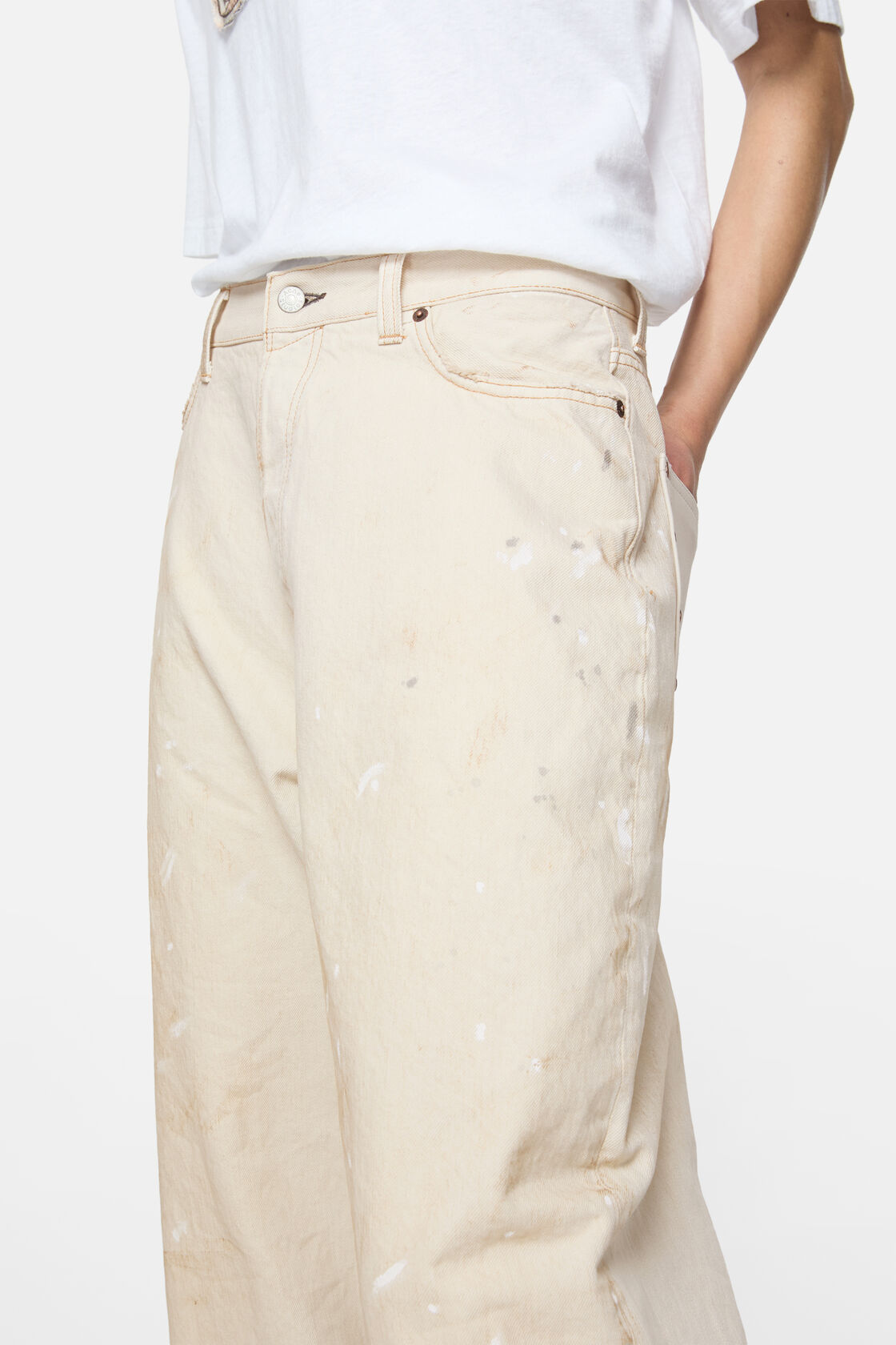 Loose fit jeans - 2023, White, 2000x