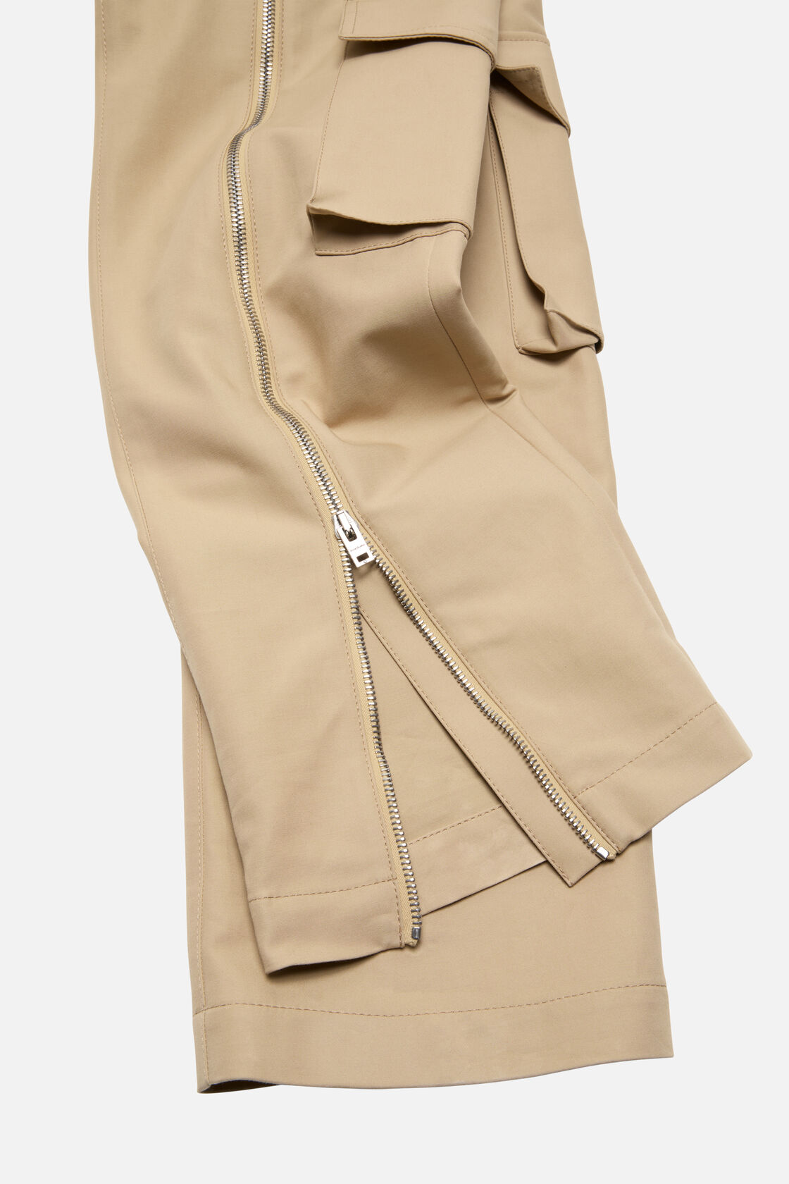 レイヤードサテントラウザーズ, ベージュ, 2000x