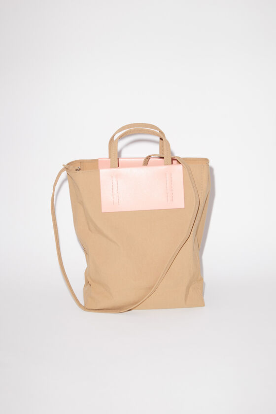 Acne Studios - Papery nylon tote bag - Brown/pink