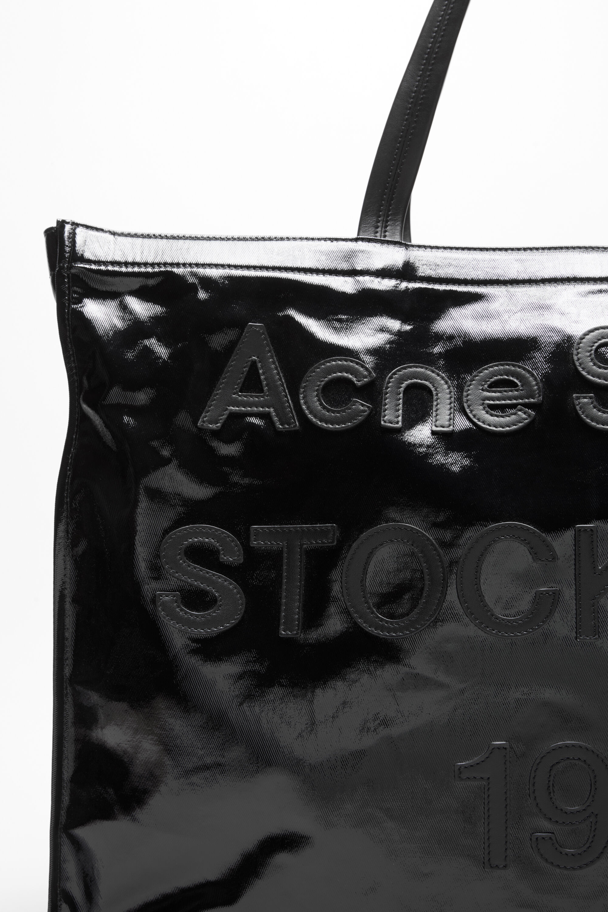 Acne Studios - Logo shoulder tote bag - Black