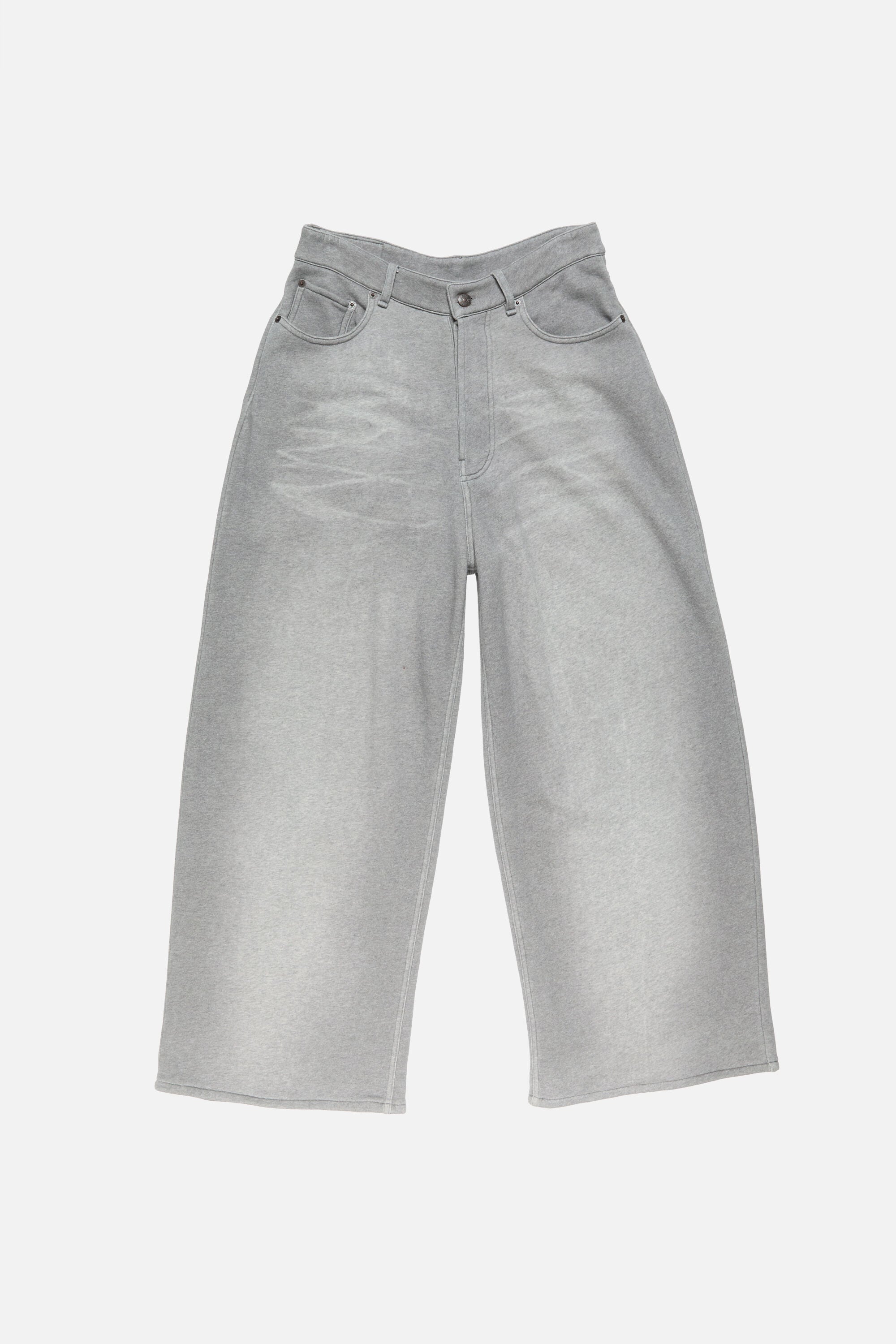 Acne Studios - Fleece trousers - Light Grey Melange