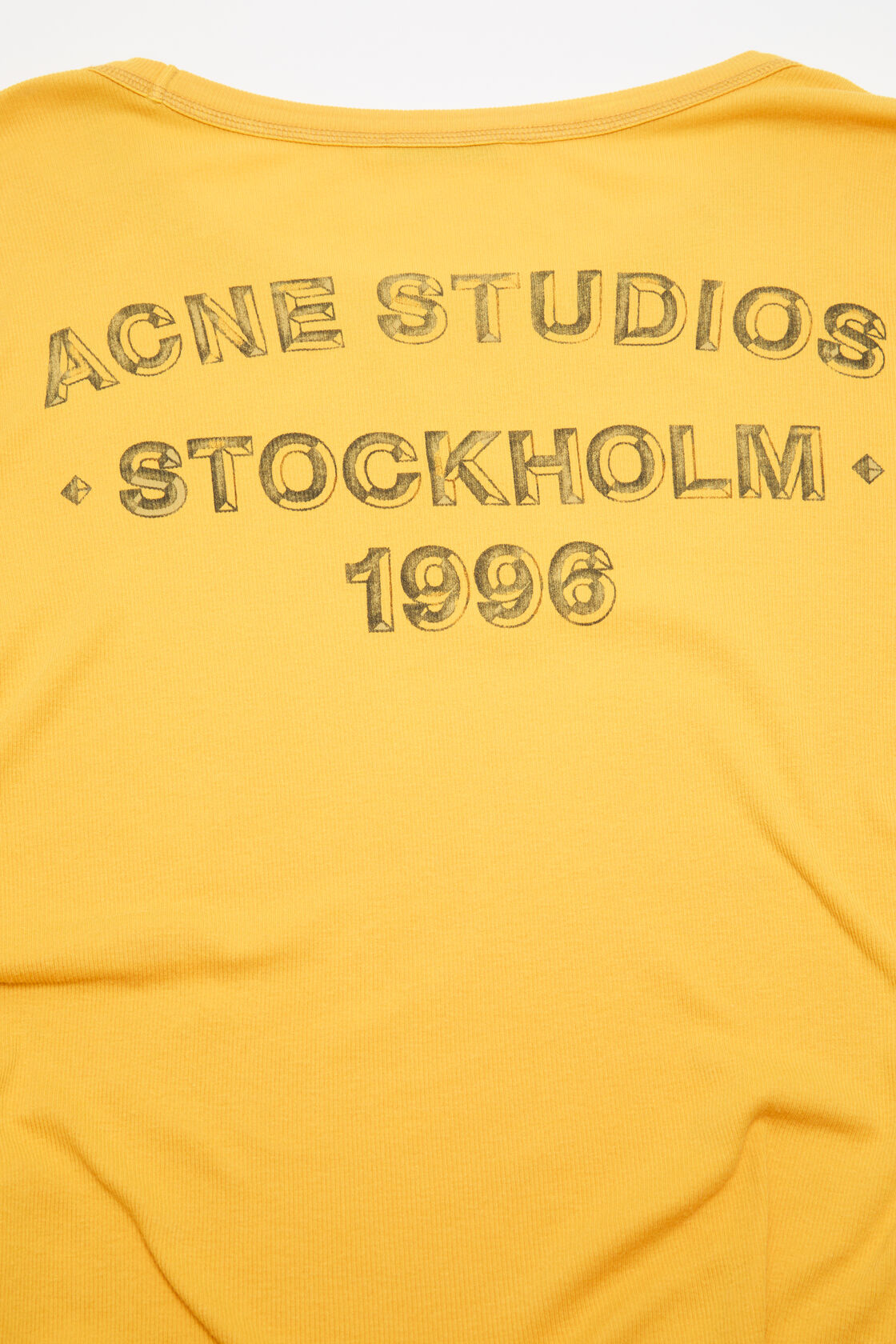Sprayed logo t-shirt, Mustard yellow, 2000x