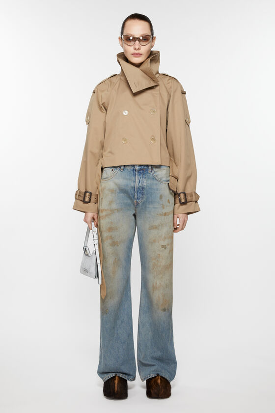 Acne Studios - Double-breasted trench jacket - Cold beige