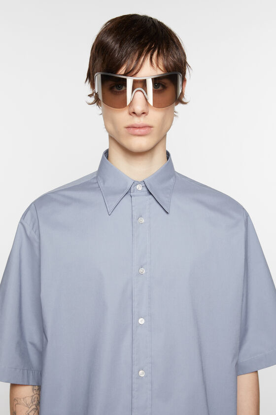 Acne Studios - Kurzärmliges Hemd - Staubblau