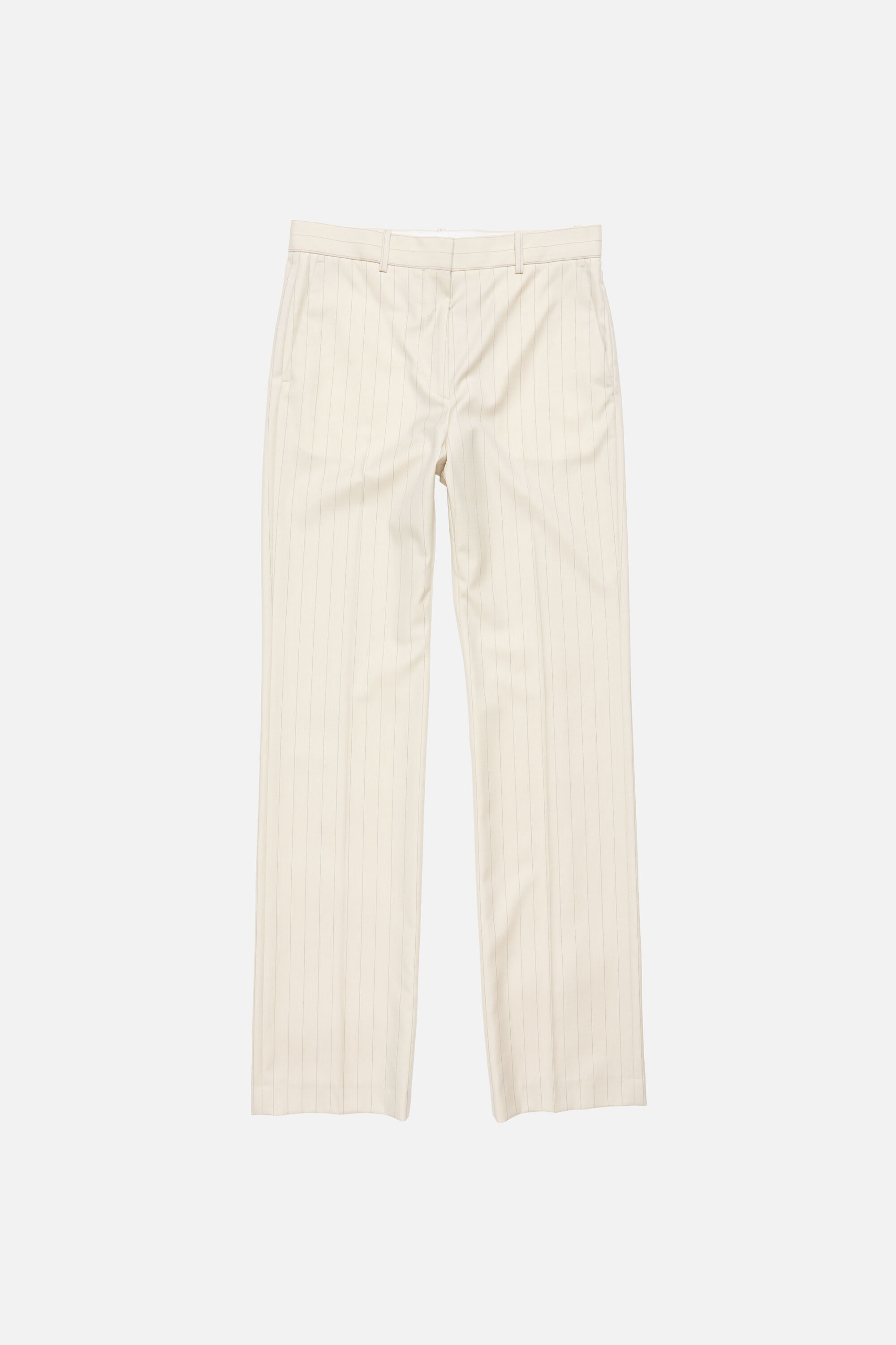 Acne Studios - Wool pinstripe trousers - Cream beige