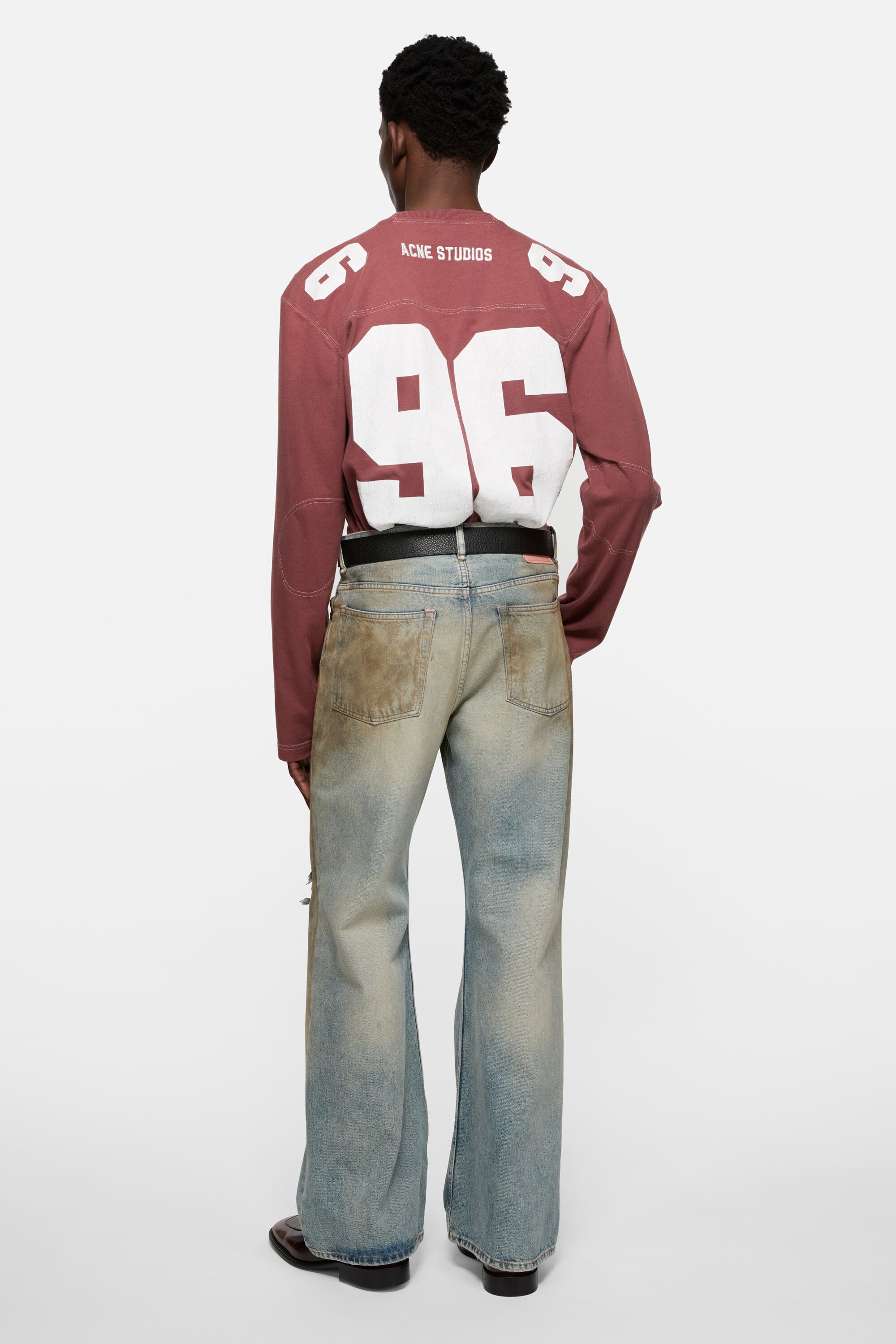Acne Studios - Logo jersey t-shirt - Faded red