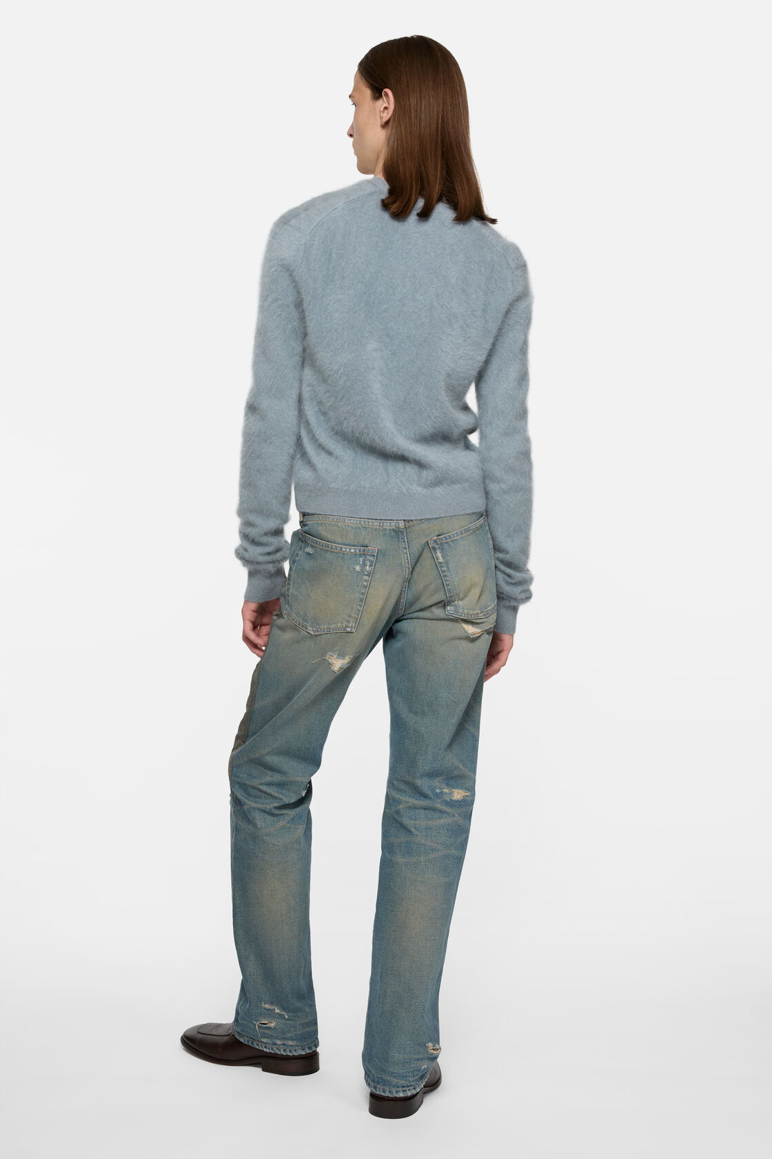 Cashmere cardigan, Storm grey, 2000x