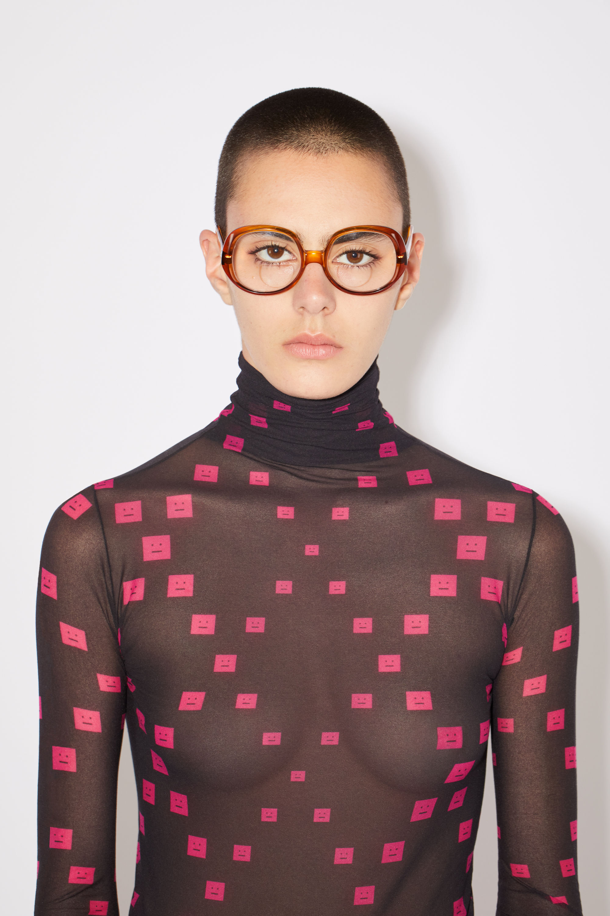 Acne Studios - Faceロゴ ロングスリーブトップス - ブラック