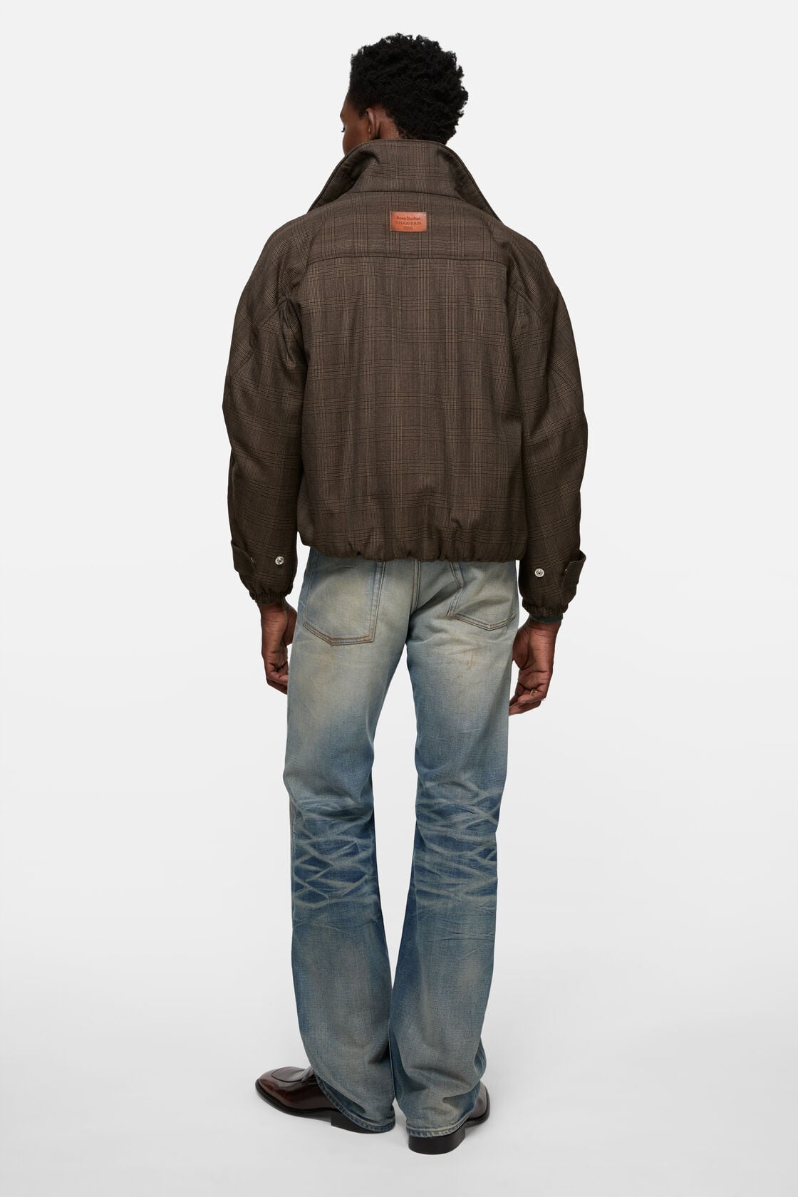 Wool jacket, Brown/black, 2000x