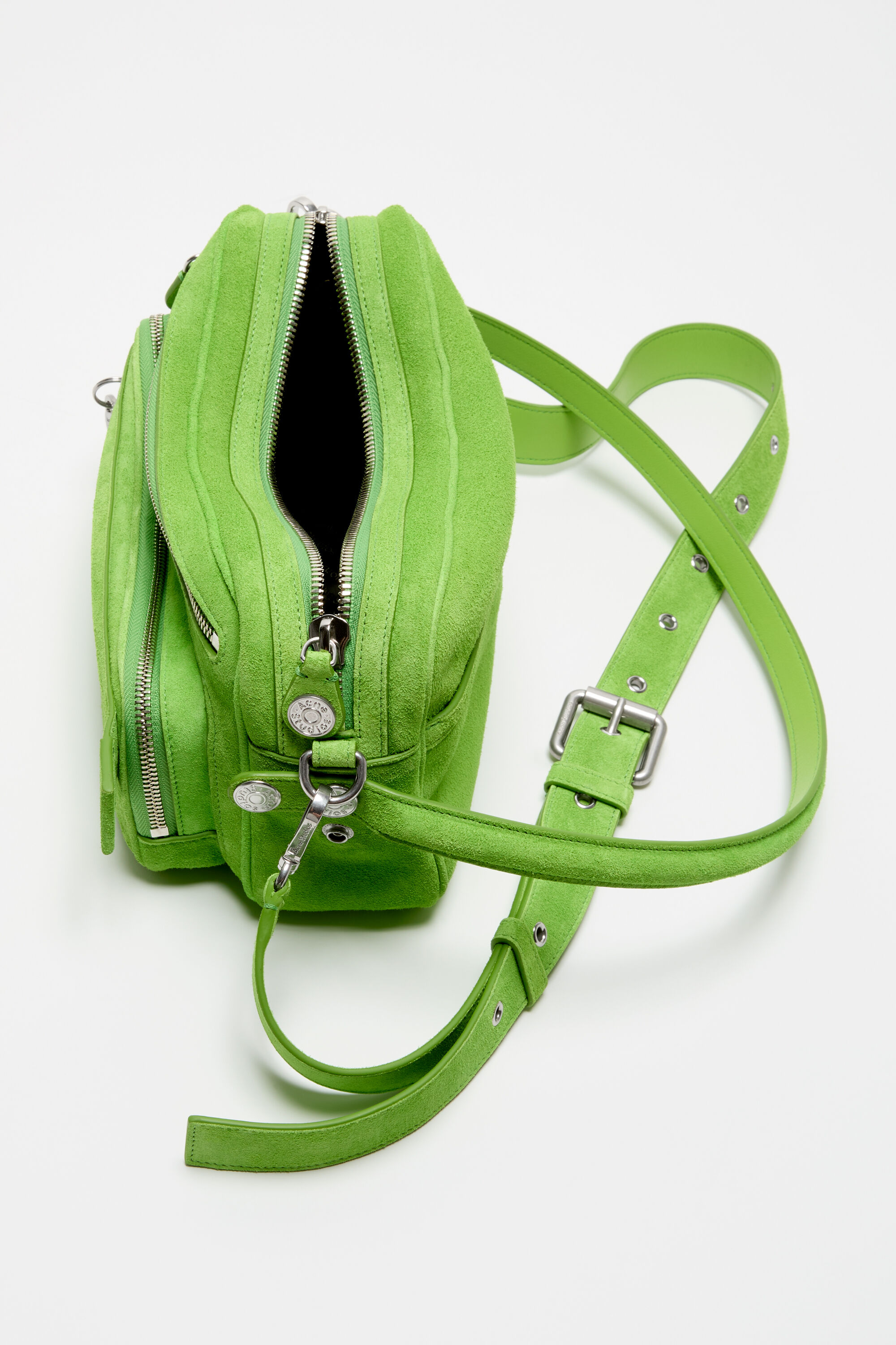 ボアカンガアフリカーナ　60g Acne Studios - Camero Party Suede Bag - Apple green