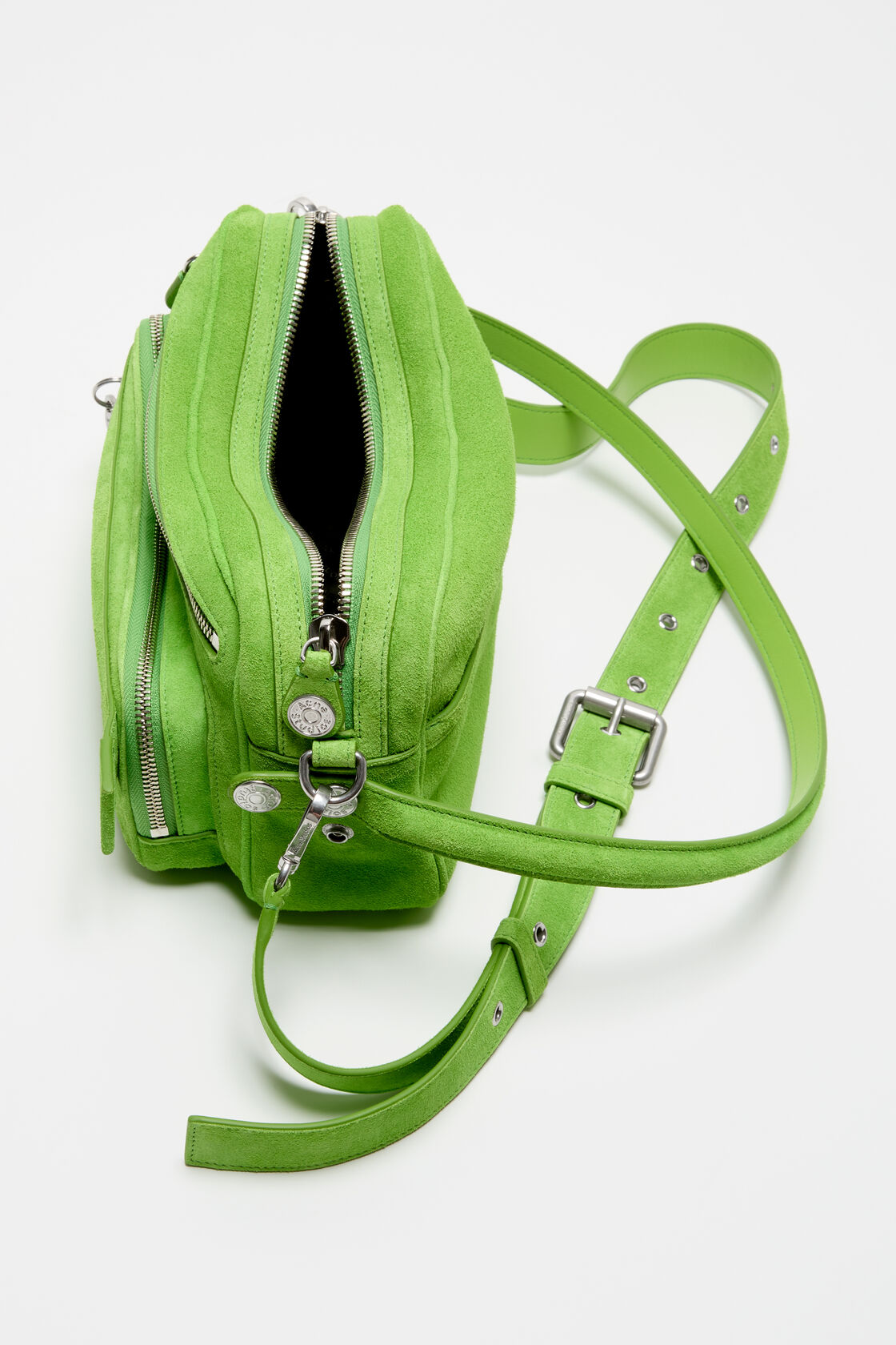 Camero Party Suede Bag, Apple green, 2000x