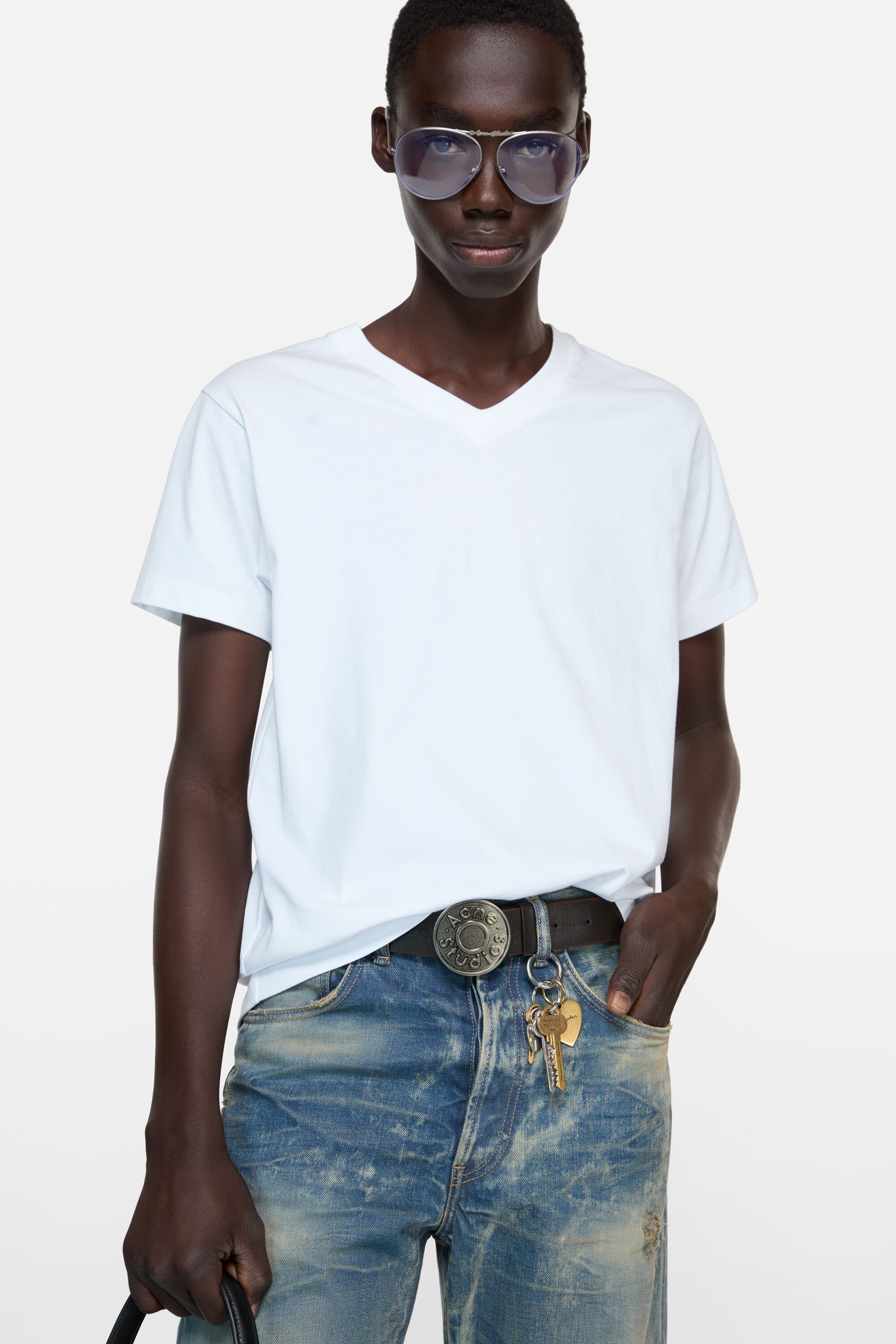 Acne Studios - Keyring - Gold/silver