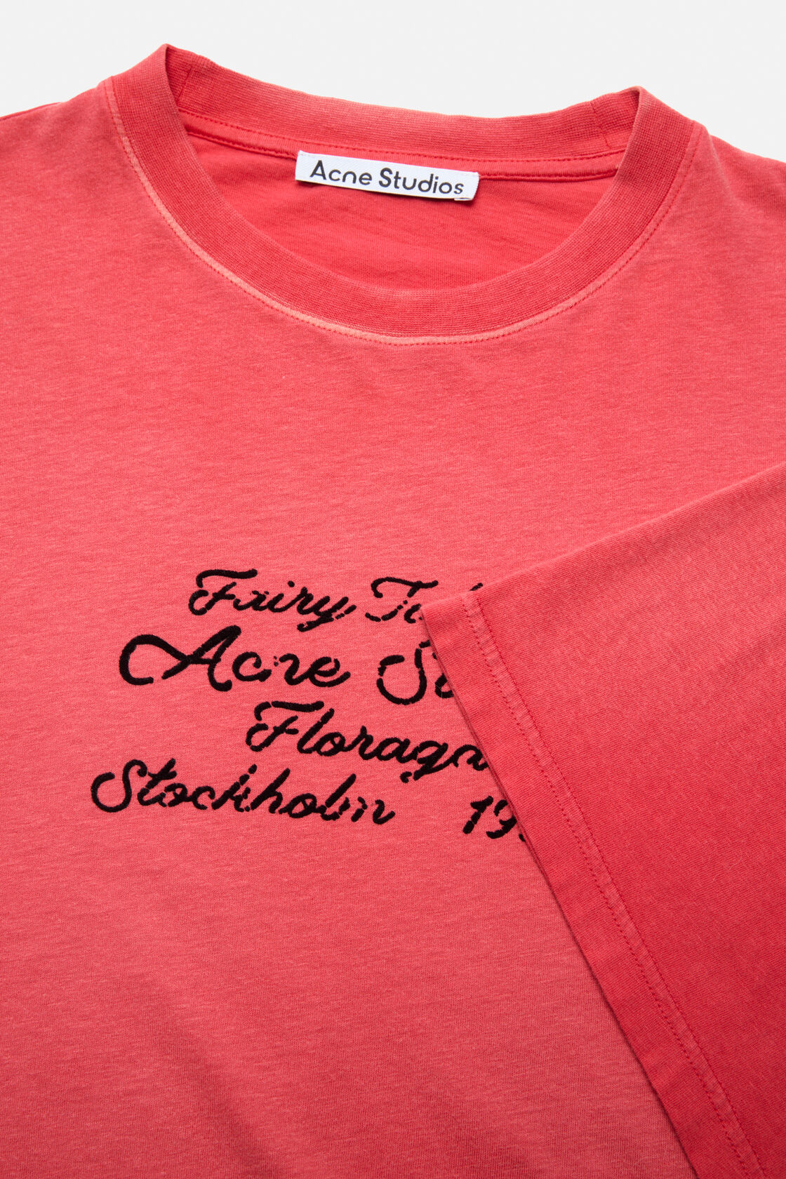 로고 티셔츠, 브라이트 레드, 2000x