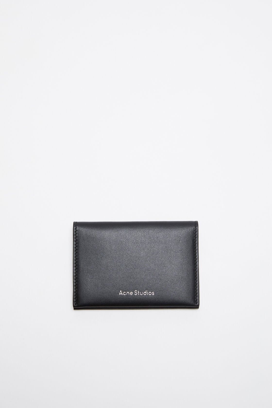 Folded leather wallet, Black, 2000x