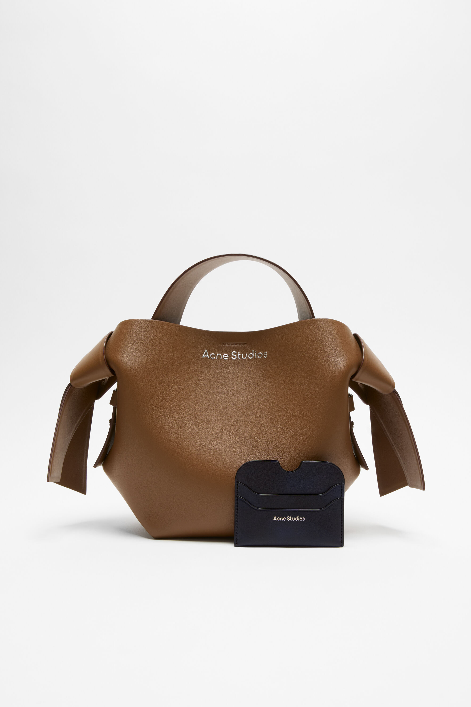 Acne Studios - レザーカードホルダー - ネイビーブルー