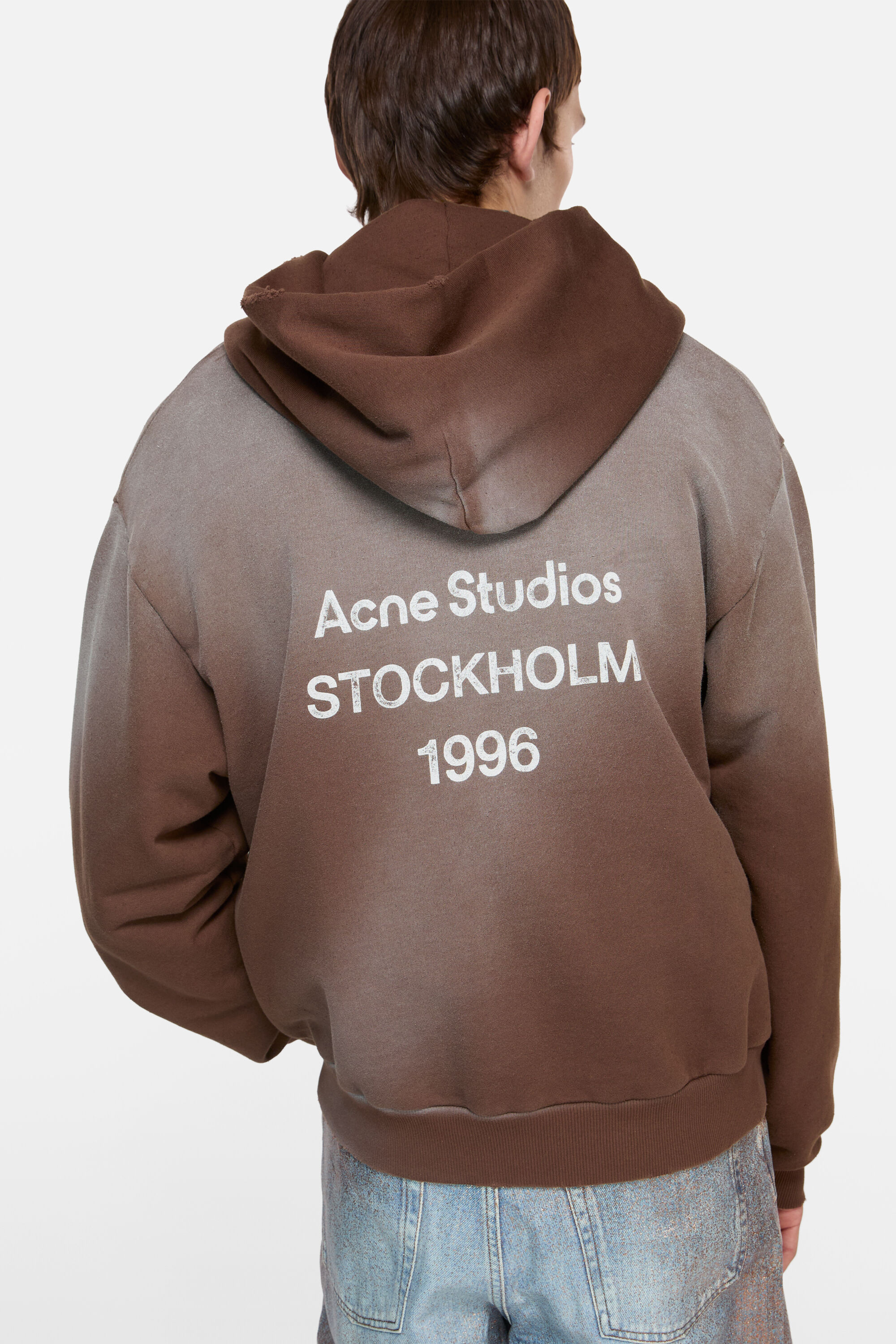 Acne Studios - Logo hooded sweater - Chocolate brown