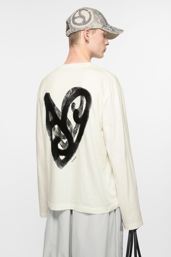 Acne Studios - ロゴTシャツ - リラックスフィット - オプティックホワイト
