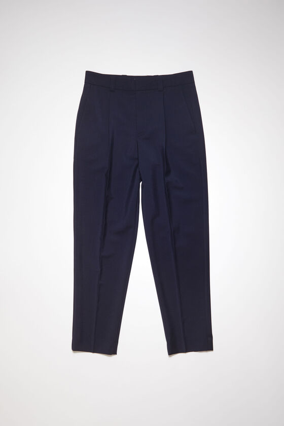 Acne Studios - Wool-blend tailored trousers - Dark navy