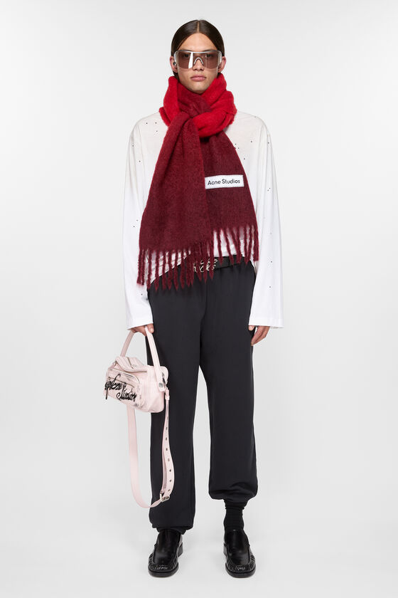 Acne Studios - Mohair dip dye scarf - Red