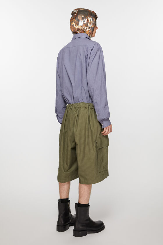 Acne Studios - Ripstop shorts - Olive green 